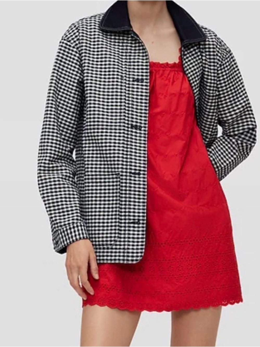 GAP x Doen Gingham Denim Jacket